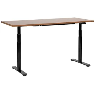 Beliani Schreibtisch Destin Iv Braun / Schwarz
