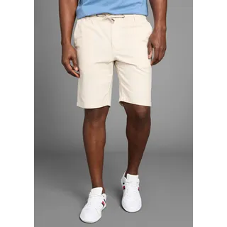 Bermudas DELMAO "aus Leinen", Herren, Gr. 3XL, N-Gr, beige (sand), Web, Obermaterial: 55% Leinen, 45% Baumwolle, Leinenoptik, bequem kniefrei, Hosen Bermudas, Lässige Bermudas, Topseller