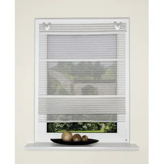 HOME WOHNIDEEN Raffrollo HOME WOHNIDEEN "JÖRG" Gr. 1, grau (taupe), B:45cm H:130cm, Obermaterial: 100% Polyester, Raffrollos, Magnetrollo JÖRG mit Querstreifen