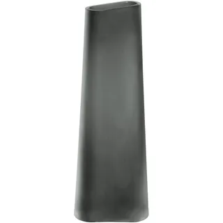 LEONARDO HOME TURNO Vase • 1 Stück • Graue Glasvase mit matter Oberfläche • Blickfänger für daheim • Schlichtes Design für den Wohnbereich • Blumenvase für einzelne Blumen • Höhe 34 cm • grau • 055264
