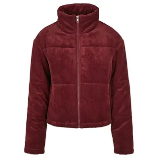 URBAN CLASSICS Corduroy Puffer Jacke Bordeaux/Rot 34