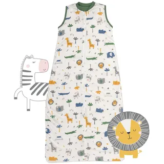 schlummersack Schlafsack Baby Sommer 70 cm dünn Dschungel | Babyschlafsack Sommer 1.0 Tog 1 Tog Baby Schlafsack Sommer | Sommer Schlafsack Baby Baumwolle Frühling