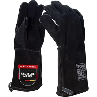 Premium Grillhandschuhe Ofenschutzhandschuhe Leder Grillhandschuh hitzebeständig