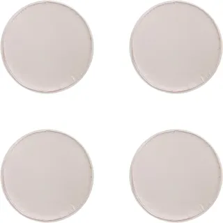 AURORAF 4er-Set Stuhlkissen rund 30cm Sitzauflage Waschbarekissen rutschfest & gemütlich für Stühle Indoor Outdoor Sitzkissen (Beige)