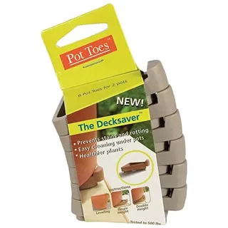 Bosmere SPT-06LGCS, hellgrau (6 Stück) Topfzehen