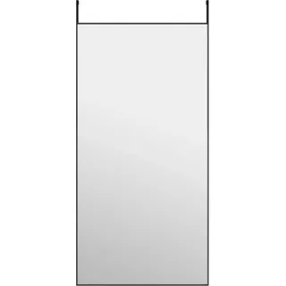 Türspiegel Schwarz 50x100 cm Glas und Aluminium - Schwarz