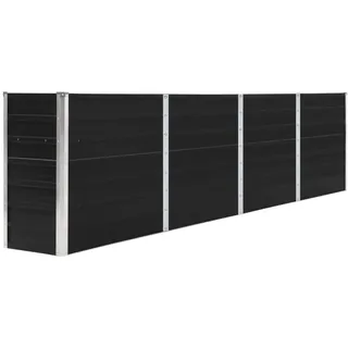 vidaXL Hochbeet 320 x 40 x 77 cm Anthrazit