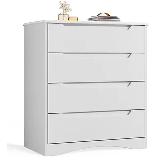 bealife Sideboard 4 Schubladen Weiß
