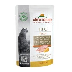 6x55 g File de pui cu brânză HFC Jelly Almo Nature Hrană umedă pisici