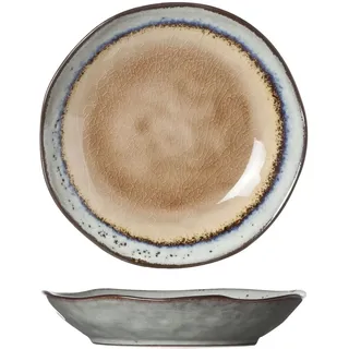 Cosy & Trendy Set mit 6 Brottellern aus Keramik, Biber, Durchmesser 15,5 x 3 cm, mehrfarbig