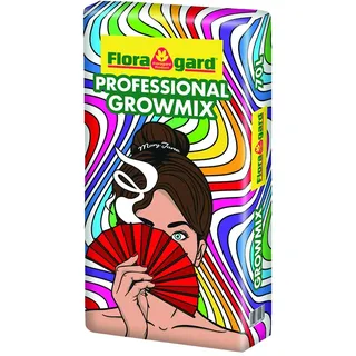 Floragard Growmix 70 L – Premium Grow-Erde mit Perlite & Trichoderma, lockerer Struktur & guter Drainage – pH-optimiertes, für 4 Wochen vorgedüngtes Grow-Substrat für Indoor-Grow