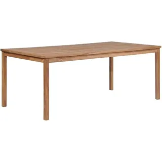 Gartentisch 200x100x77 cm Teakholz Massiv Outdoor Campingtisch Teakholz Terrasse Buffettisch Terrasse Massives Esstisch Balkontisch Esszimmertisch Bistrotisch Stehtisch Küchengarnitur Natur