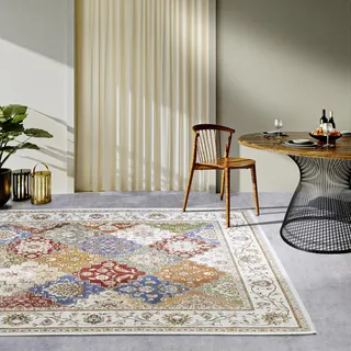 Villeroy & Boch Pierre Outdoor-Teppich 200 x 285 cm Creme/Bunt