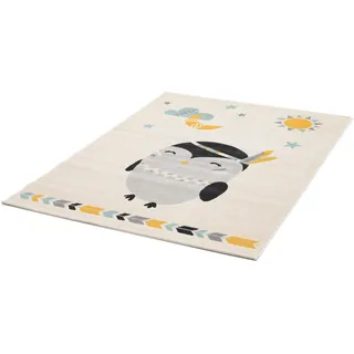 Primaflor Primaflor-Ideen in Textil Kinderteppich "COCOON - Wunderwelt", rechteckig 6 mm Höhe Kurzflor, Motiv Pinguin,