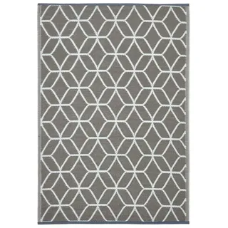 Homescapes OUTDOORTEPPICH 120 x 180 cm Grau/Weiß