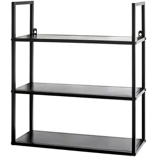 Haku-Möbel Wandregal 50 x 20 x 58 cm Schwarz