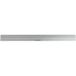 Q-Connect KF03679 Lineal Alu - 40 cm, silber