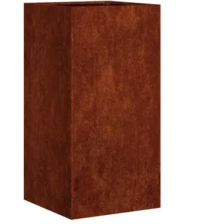 vidaXL Pflanzkübel Rostig 40x40x80 cm Wetterfester Stahl