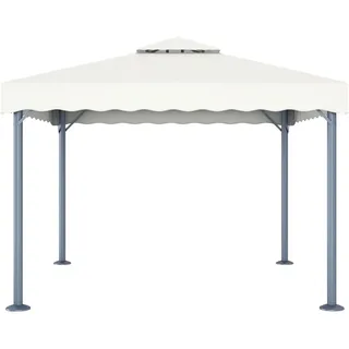 vidaXL Pavillon 300 x 300 cm Creme Aluminium - Creme