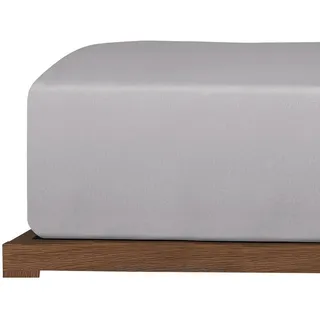 SCHIESSER Spannbettlaken Jersey 180 x 200 cm grau