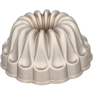 Aluguss-Kuchenform Fountaine - Birkmann - champagner, Ø 23,5 cm, 23,5 x 23,5 x 10,5 cm, Aluguss, Motivbackform, Antihaftbeschichtung, Ostern Backform, Ostern Motivbackform
