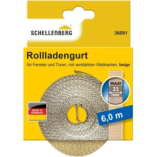 Schellenberg Rollladengurt Maxi 23 mm 6 m Beige