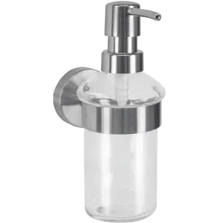 Kleine Wolke Seifenspender Allegra, Wandaccessoire, Farbe Clear, Material: Edelstahl, Glas