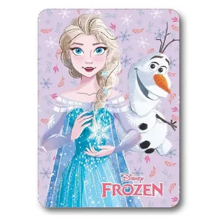 Disney Frozen Kuscheldecke – Flauschige Fleecedecke für kleine Eisprinzessinnen, 140x100 cm