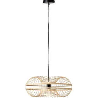 Brilliant Busan 1-flg. Ø 480 mm oval schwarz/natur