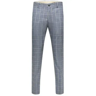 Selected Timelogan B Anzughose - Light Blue / Checks Sand - 44