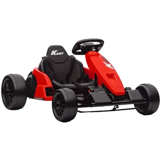 Aiyaplay Kinder-Elektro Gokart Drift Kart Verstellbarer Sitz 24 V 6-18km/h , Rot , Kunststoff , 77x55.5x115 cm , unisex , Freizeit & Co, Gartenspielzeug, Kinder-Elektrofahrzeuge