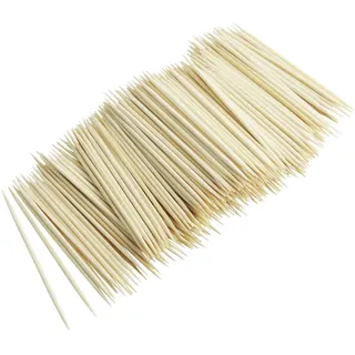Fackelmann 31250 Zahnstocher Nachfüllpackung Zahnstocher 500 Stück FSC Holz 6,5cm