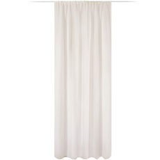 JEMIDI Vorhang transparent 140x245cm - Gardine mit Kräuselband Universalband - 100% Polyester Schal lang für Wohnzimmer Schlafzimmer - Champagner