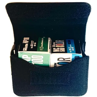 originalWOLFEN 35mm Film Test Set. Color + Schwarz/Weiß mit jeweils 36 Aufnahmen in Kleiner Filmtasche