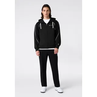 Jogginganzug CHAMPION "Terry Hooded Full Zip Sweatshirt", Herren, Gr. 3XL, nbk, nbk, nbk, wht, Obermaterial: 55% Baumwolle, 45% Polyester, Sportanzüge Jogginganzug, mit Kapuze, mit durchgehendem Reißverschluss, sportlicher Stil