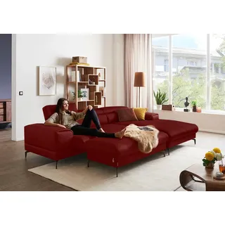 W.Schillig Polsterhocker piedroo Leder 141 x 42 x 70 cm Rot