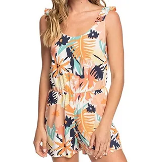 Roxy Damen Jumpsuit Rainbow Palm - M