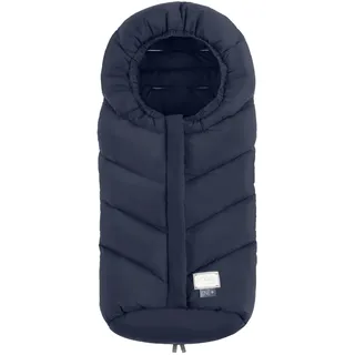 Nuvita 9920 Babyschale One+ | Universal-Fußsack für Kinderwagen und Autositze | Schutz von 0 bis 6 Monaten (80 cm) | Schutz bis -18°C und Winddicht | Blau
