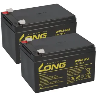 KungLong Kompatibler Accu Elektro Roller Scooter Elektromobil 24V 2x 12V 12Ah AGM Akku