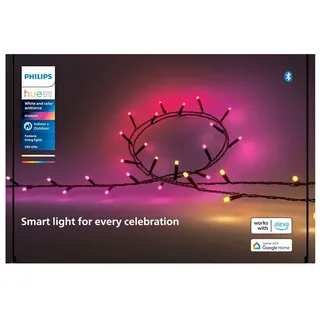 Philips Hue Festavia 250 LED Smart Lichterketten 20m – Weiß & Farbe Ambiance