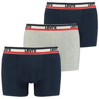 Levi's Levi ́s Underwear Logo Boxershorts Navy / Grey Melange L 3er Pack