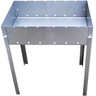 Zerlegbarer Grill – Typ Mangal Russisch oder Kaukasus – sehr einfache Montage und Demontage – mittelgroßes Modell – 50 x 33 x 60 cm