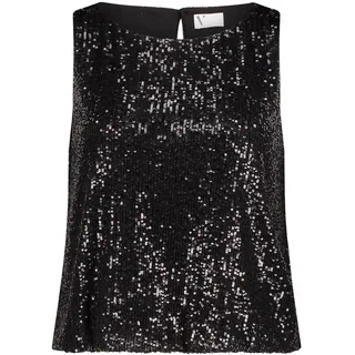 Vera Mont Tanktop "Pailletten-Top im Glitzer-Look", schwarz
