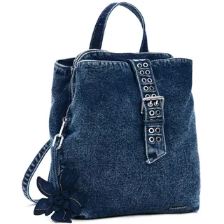 DESIGUAL Curio Denim Mini Rucksack Blau