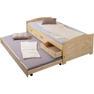 Interlink Kinderbett Marinella 90 x 200 cm Kiefer massivholz natur beige