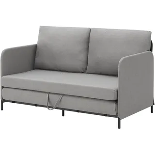 [en.casa] Sofa, Soini mit Liegefunktion Hellgrau