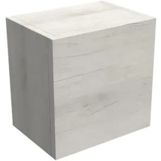 Mama Store Hängeschrank/Würfelregal mit Push-Pull-Tür, Holzwerkstoff, Weiße Eiche, Small