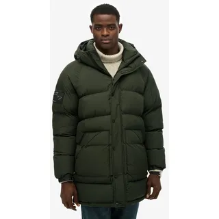 Superdry XPD Longline Baffle Parka - Surplus Goods Olive Green - L