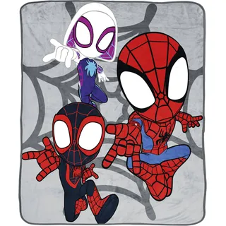 Marvel Spidey Bettüberwurf 130 x 150 cm Grau
