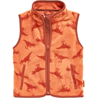 Playshoes Fleece Weste Unisex Kinder Outdoor-Oberteil, Dinos, 86